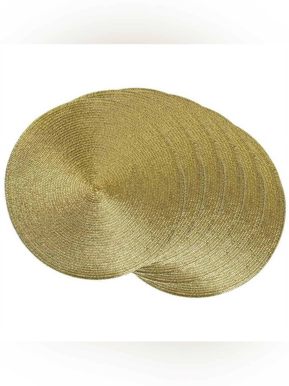Gold Woven Round Placemat - Women Accessories